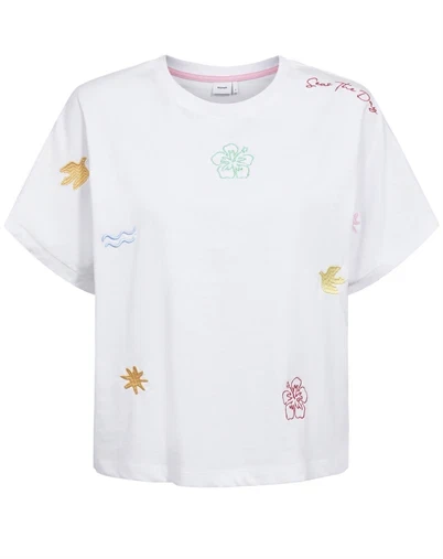 Nümph - NUSeanne Oversize T-Shirt - Bright White